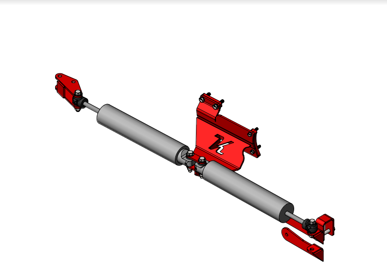 Kelderman 2013+ Ram 2500/3500 Dual Steering Stabilizer Kit