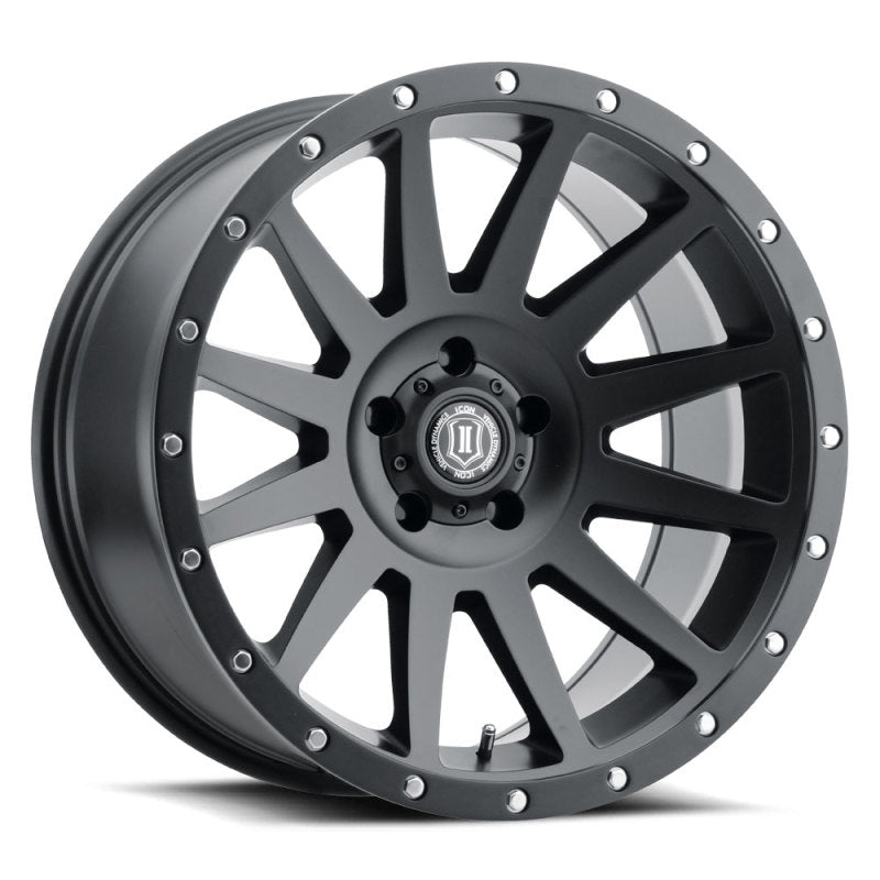 ICON Compression 20x10 6x5.5 -19mm Offset 4.75inBS Satin Black Wheel