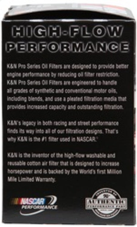 K&N Oil Filter for Nissan/Ford/Toyota/Audi/Chevy/Subary/VW/Porsche/BMW 3in OD x 5.063in H