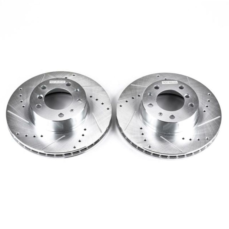 Power Stop 94-95 BMW 540i Front Evolution Drilled & Slotted Rotors - Pair