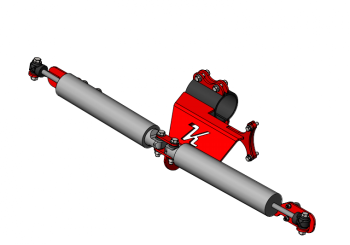 Kelderman 1999-2004 Ford Super Duty/1999-05 Excursion 4X4 Dual Steering Stabilizer Bracket