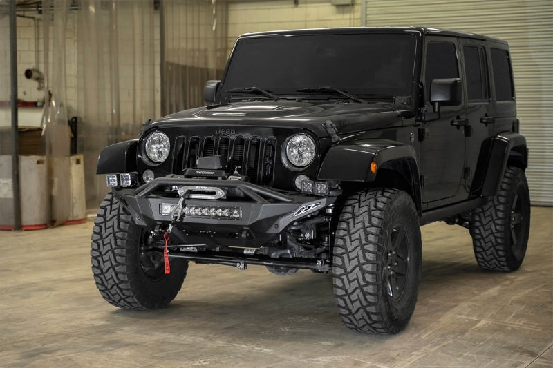 Addictive Desert Designs 07-18 Jeep Wrangler JK Stealth Fighter Front Bumper w/ Winch Mount