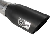 aFe MACHForce XP Exhaust 5in DPF-Back SS 11-13 GM Diesel Trucks V8-6.6L (td) (LML) (Blk Tip)