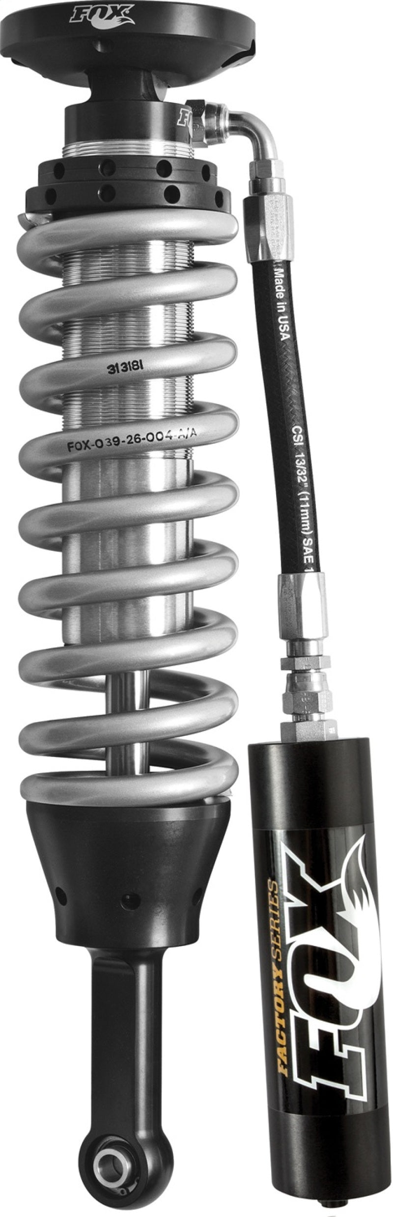 Fox 07+ Tundra w/UCA 2.5 Factory Series 6.73in. Remote Res. Coilover Shock Set / Mid-Travel - Blk