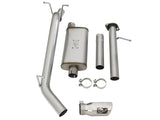 aFe Mach Force-XP Exhaust 3in CB SS 15-17 GM Colorado/Canyon 2.5L/3.6L Side Exit w/ Polished Tip