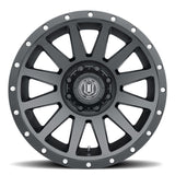 ICON Compression 20x10 8x180 -19mm Offset 4.75in BS 124.2mm Bore Satin Black Wheel