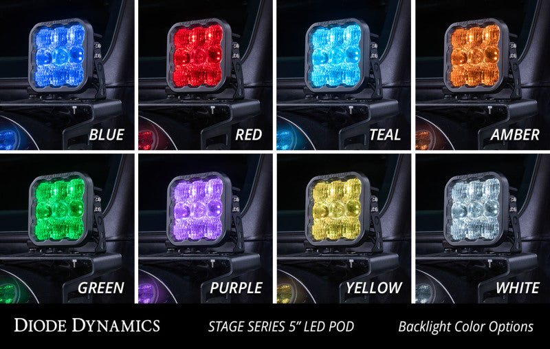 Diode Dynamics SS5 LED Pod Pro - White Spot (Pair)