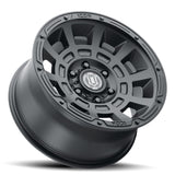 ICON Thrust 17x8.5 5x4.5 0mm Offset 4.75in BS Satin Black Wheel