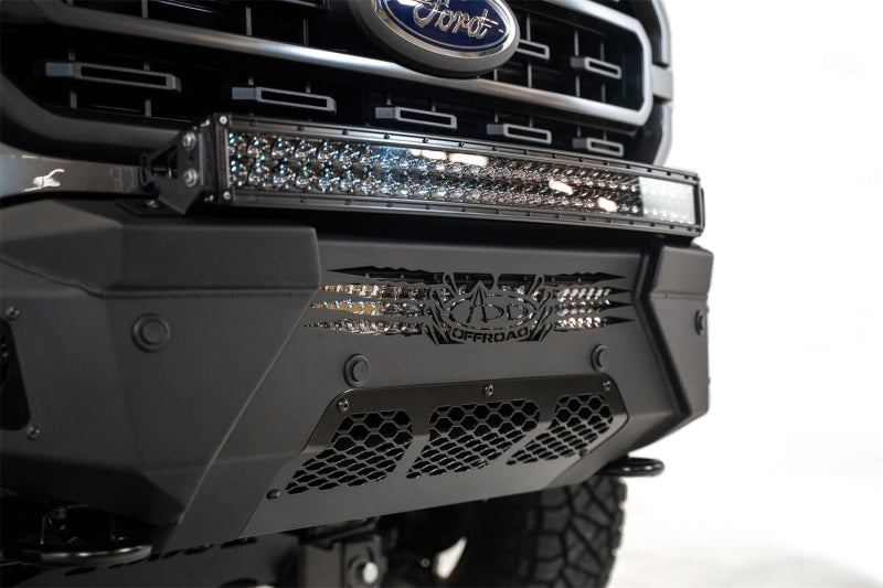 Addictive Desert Designs 2021 Ford F-150 HoneyBadger Front Bumper w/ Top Hoop