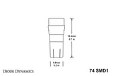 Diode Dynamics 74 SMD1 LED - Cool - White Set of 4