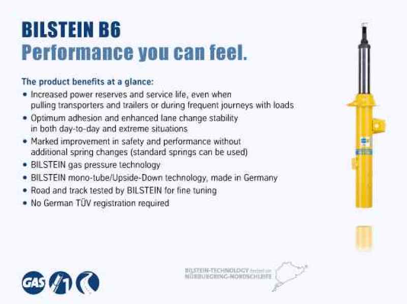 Bilstein B6 69-77 Audi 100 Series Front Monotube Shock Absorber