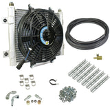 BD Diesel Xtruded Trans Oil Cooler - 1/2 inch Cooler Lines