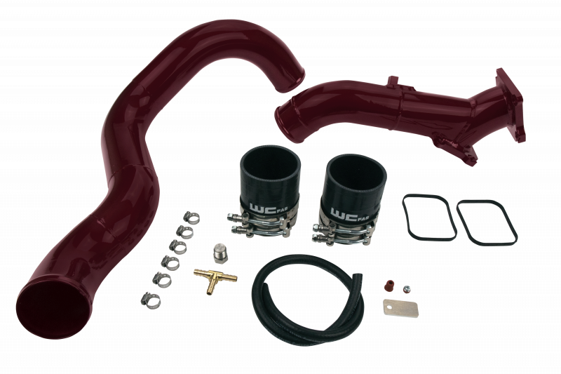 Wehrli 01-04 Chevrolet 6.6L LB7 Duramax 3in Y-Bridge Kit - Bengal Red