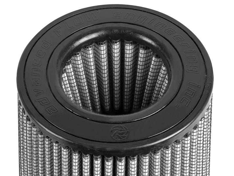 aFe MagnumFLOW Pro DRY S Replacement Air Filter 4in F x 6in B (mt2) x 4-1/2in T (Inv) x 7-1/2in H