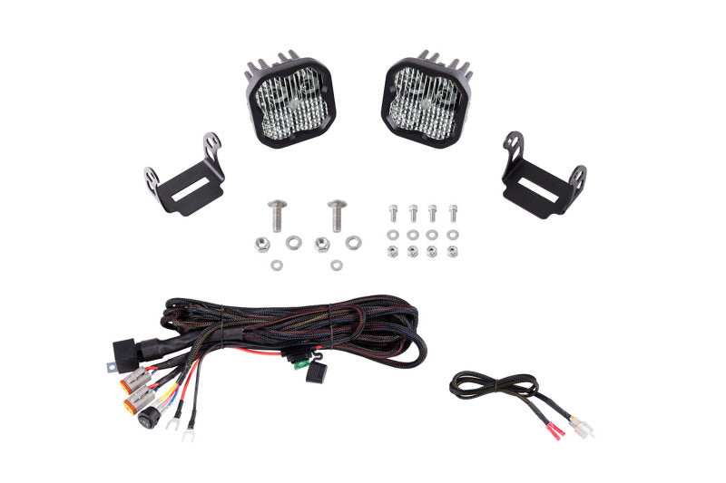 Diode Dynamics 2021 Ford Bronco Sport SS3 LED Ditch Light Kit - White Combo