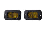 Diode Dynamics Stage Series 2 In LED Pod Pro - Yellow Fog Flush ABL (Pair)