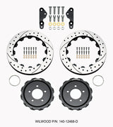 Wilwood Pro-Matrix Rear Kit Drilled 05-12 Mustang GT (2pc Hat/Rtr)