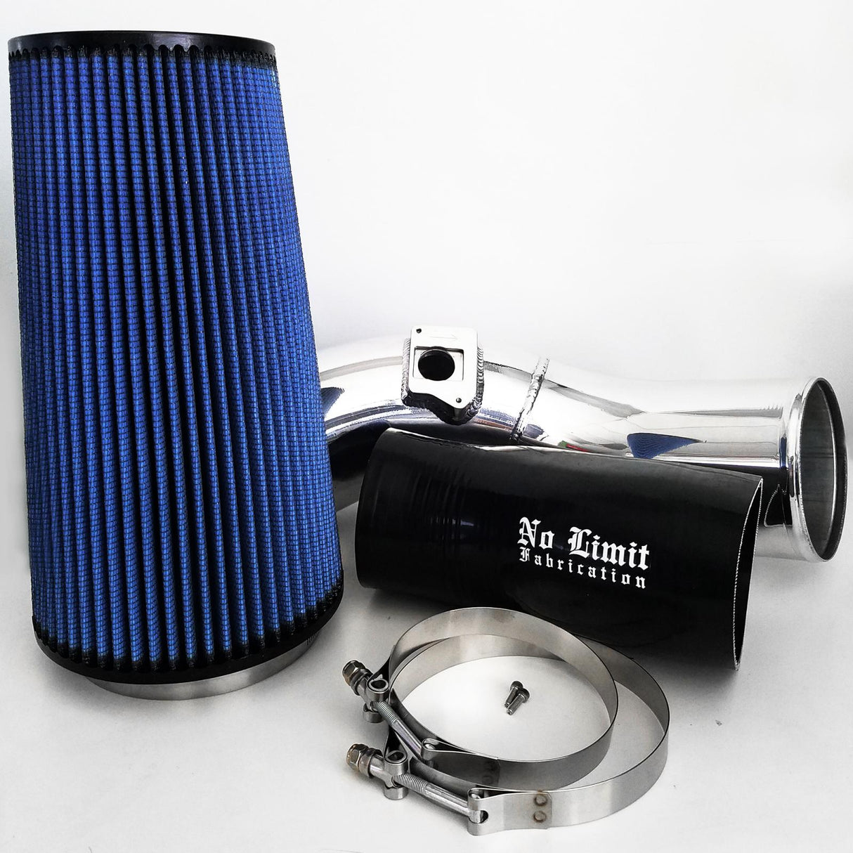 No Limit Cold Air Intake Polished Oiled Filter | 03-07 Ford F250 / F350 6.0L Powerstroke