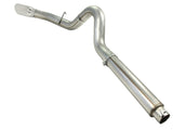 aFe MACHForce XP 5in DPF-Back Stainless Steel Exh Sys, polished tip,Ford Diesel Trucks 08-10 V8-6.4L