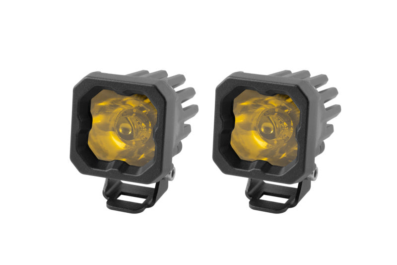 Diode Dynamics Stage Series C1 LED Pod Pro - Yellow Spot Standard ABL (Pair)