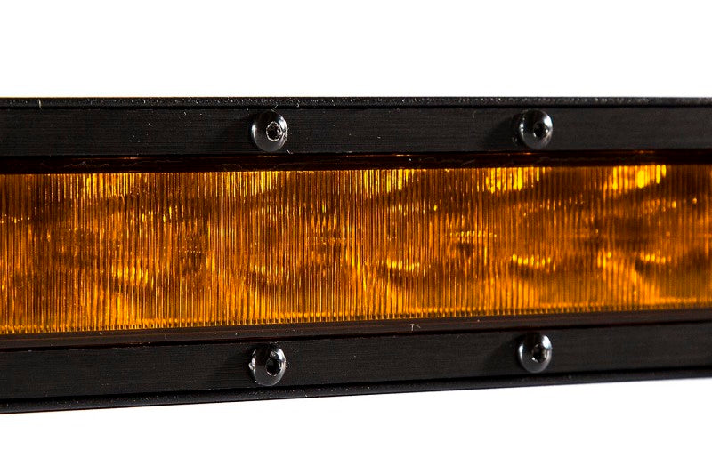 Diode Dynamics 18 In LED Light Bar Single Row Straight - Amber Driving Each Stage Series