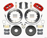 Wilwood Dynapro 6 Front Hat Kit 12.88in Red 2005-Up Mazda 3 w/ Lines
