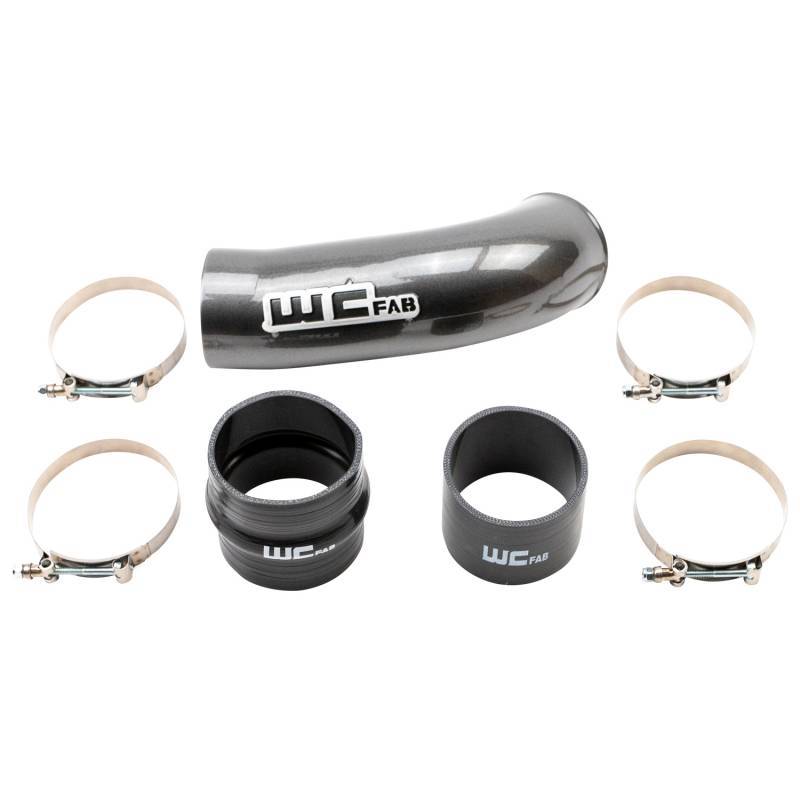 Wehrli 2020-2024 Chevrolet 6.6L L5P Duramax 4in Intake Pipe (Use w/OEM Air Box) - Fine Texture Black