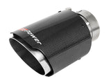 aFe MACH Force-Xp 409 SS Clamp-On Exhaust Tip 2.5in. Inlet / 4in. Outlet / 7in. L - Carbon