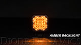 Diode Dynamics Stage Series C1 LED Pod Sport - Yellow Flood Flush ABL (Pair)