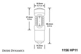 Diode Dynamics 1156 LED Bulb HP11 LED - Amber (Single)