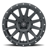 ICON Compression 20x10 6x135 -19mm Offset 4.75inBS Satin Black Wheel