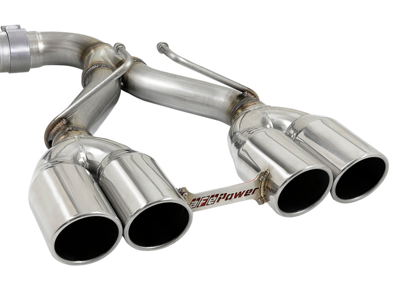 aFe Rebel Series 2.5in. 304 SS C/B Exhaust System 2018 Jeep Wrangler (JL) V6-3.6L - Polished Tip