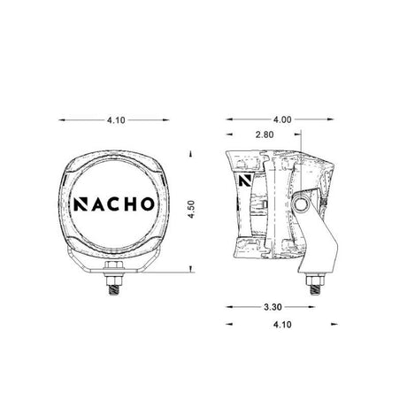 ARB Nacho 4in Offroad / SAE Combo White LED Light