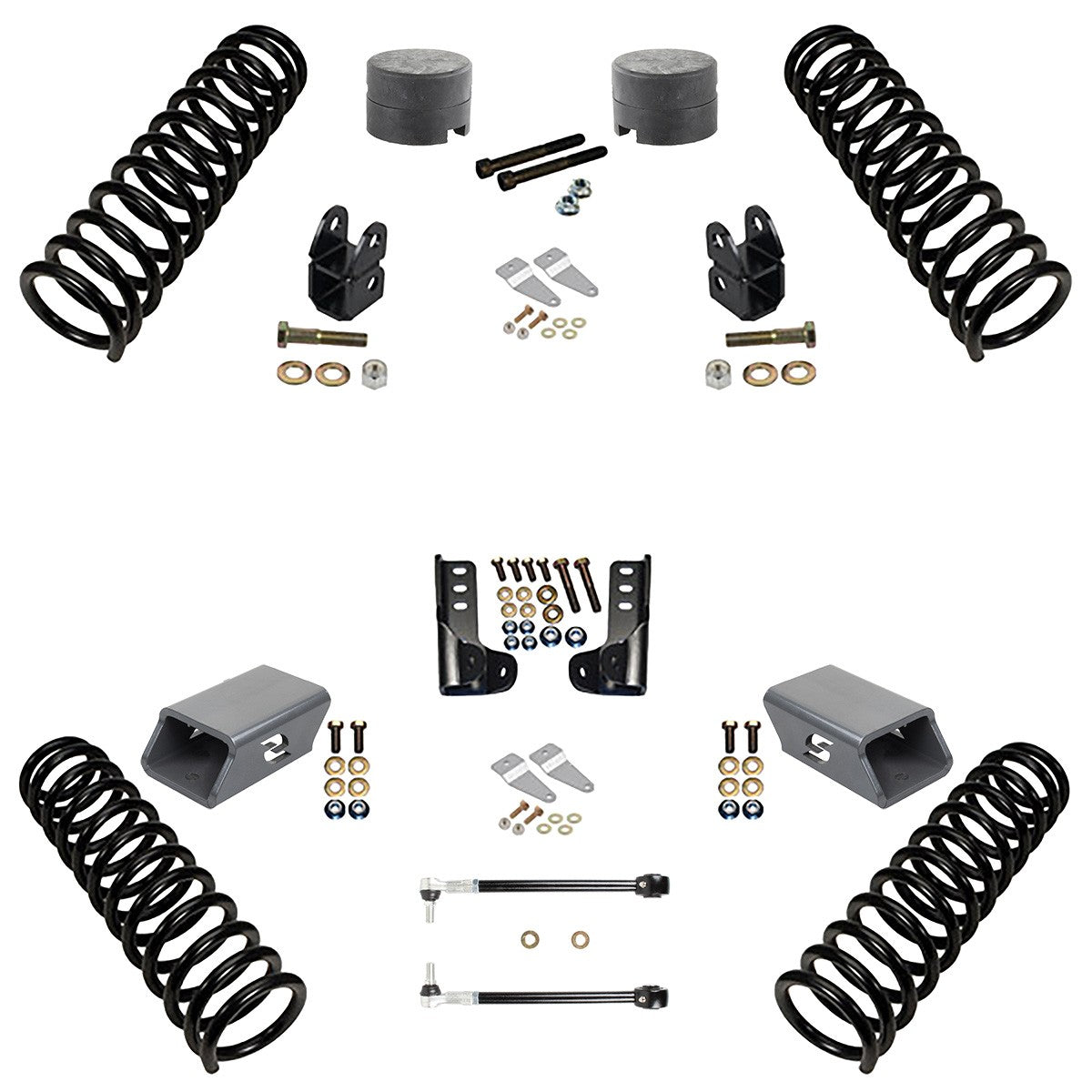 Synergy 07-18 Jeep Wrangler JK 2 DR 2.0in Lift Starter Kit RHD Compatible