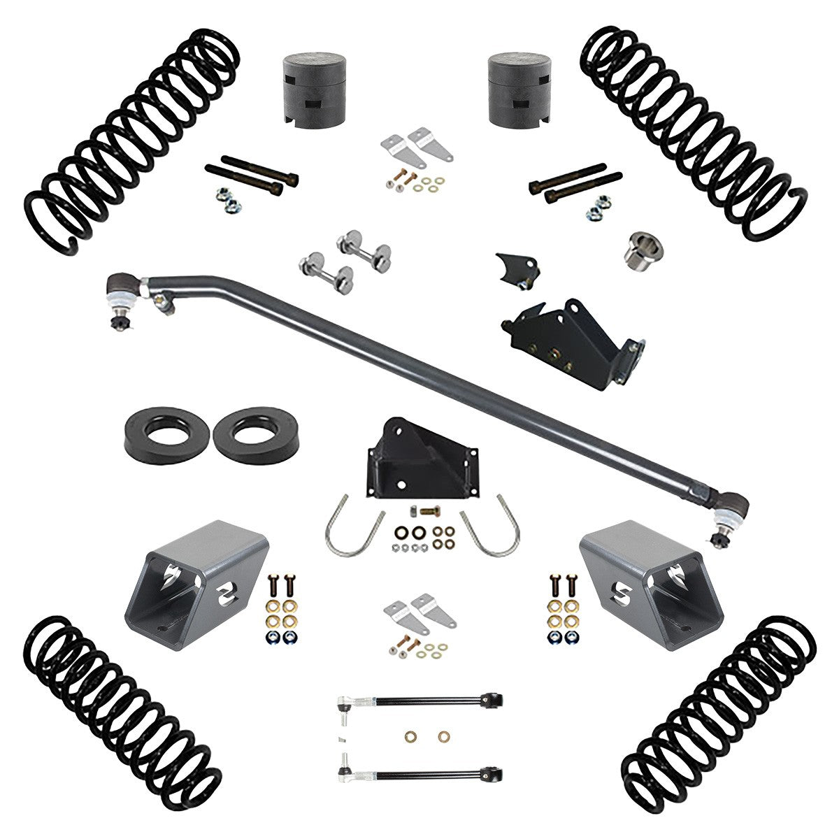 Synergy 07-18 Jeep Wrangler JKU 4 DR 3.0in Lift Stage 1.5 Suspension System