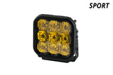 Diode Dynamics SS5 LED Pod Sport - Yellow Flood (Single)