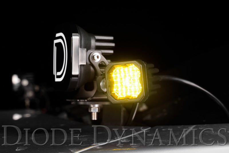 Diode Dynamics Stage Series C1 LED Pod Pro - Yellow Spot Standard ABL Each