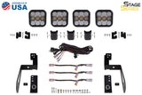 Diode Dynamics Jeep JK SS5 4-Pod CrossLink Grille Lightbar Kit Pro - White Combo