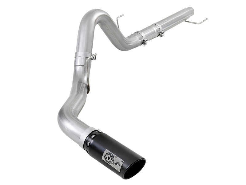 aFe Atlas 4in Aluminized Steel DPF-Back Exh 18-19 Ford F-150 V6-3.0L (td) w/ Black Tip