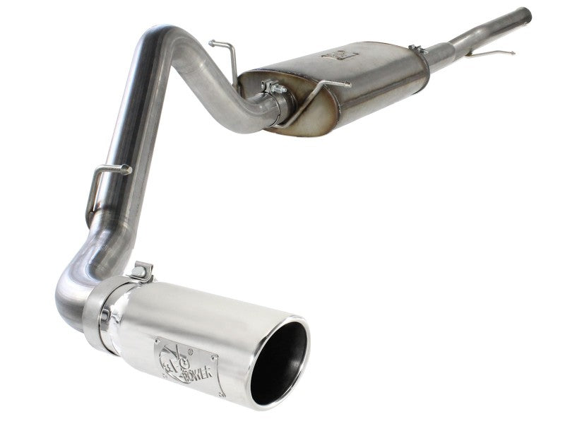 aFe MACHForce XP Exh CB,Stainless steel GM Silverado/Sierra 1500 2014 V*-5.3/6.2L Polished tip