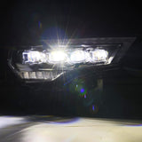 AlphaRex 14-22 Toyota 4Runner (2021 Req. Conv) NOVA LED Proj HL Blk w/Actv Light & Seq. Sig + SB DRL