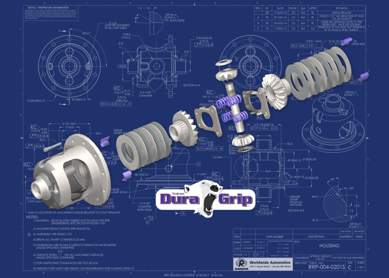 Yukon Gear Trac-Loc For Ford 8in Wtih 31 Spline Axles. Aggressive Design