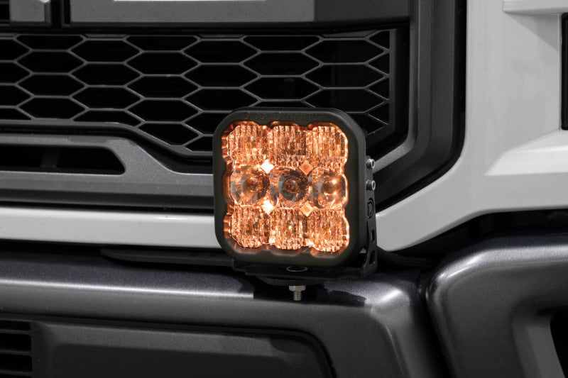 Diode Dynamics 17-20 Ford Raptor SS5 Bumper LED Pod Light Kit - Pro White Combo