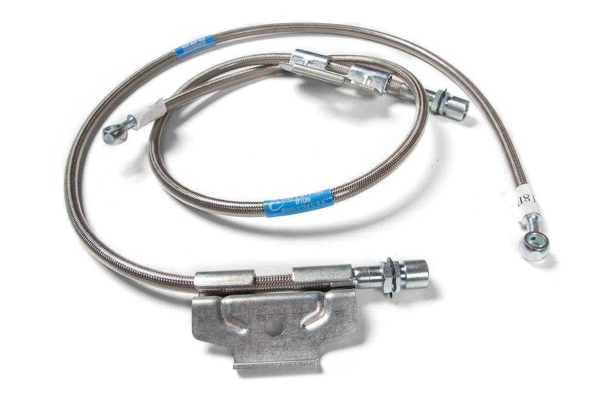 Front Brake Line Set - Stainless Steel - Fits 6-Inch Lift for 2003-2011 Dodge Ram 2500 4WD