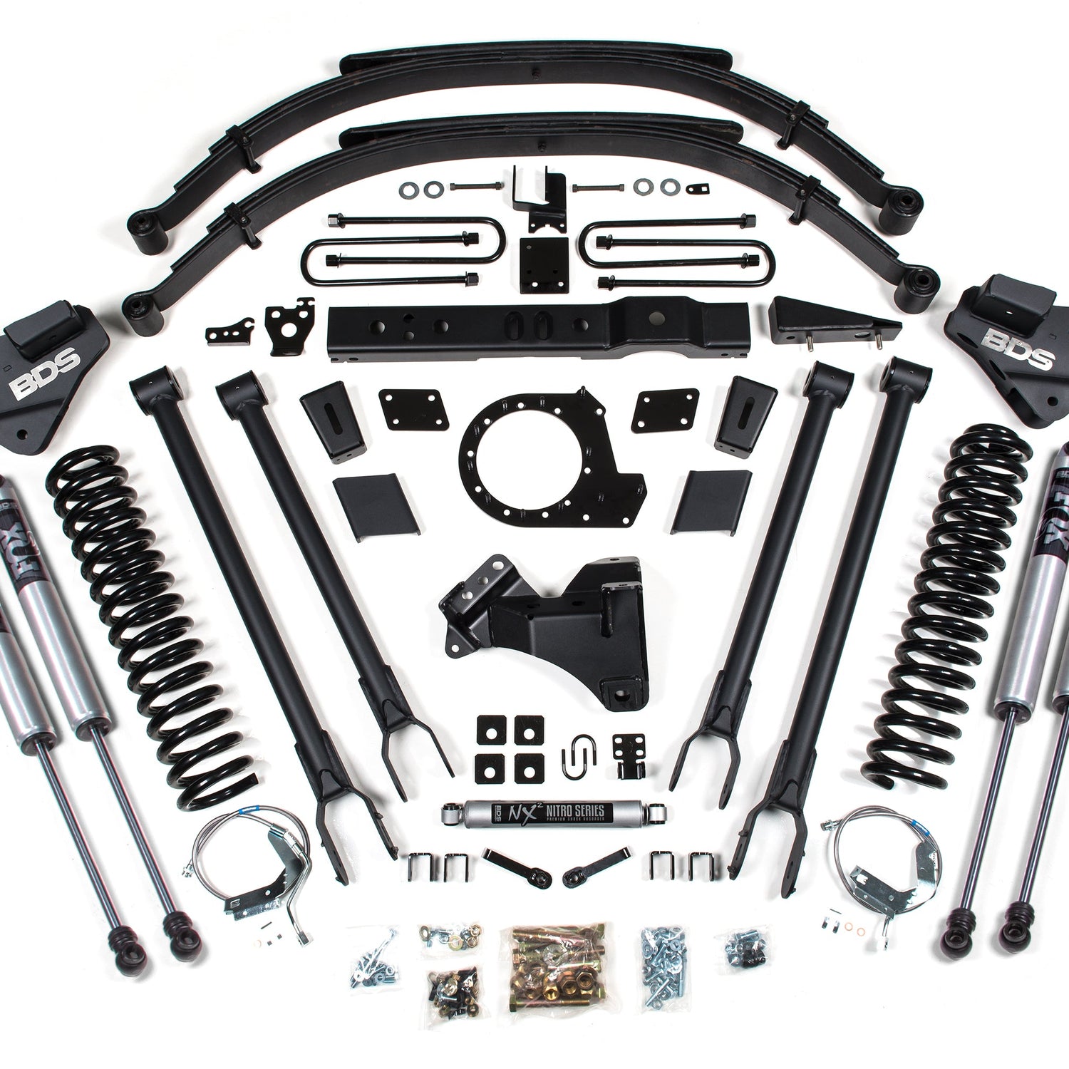 8-Inch Lift Kit - 4-Link Conversion for 2017-2019 Ford F-250/F-350 Super Duty 4WD Diesel