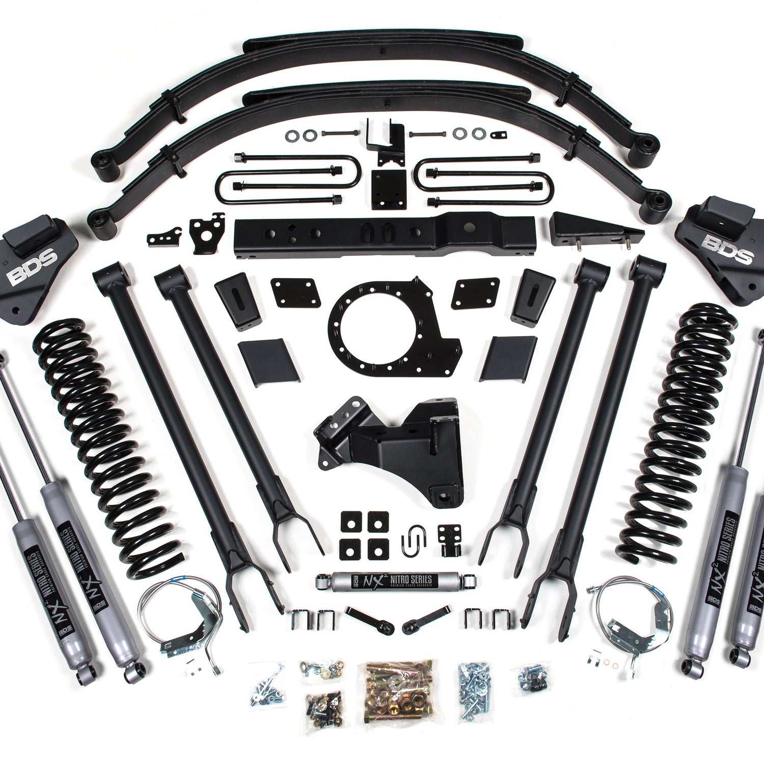 8-Inch Lift Kit - 4-Link Conversion for 2017-2019 Ford F-250/F-350 Super Duty 4WD Diesel