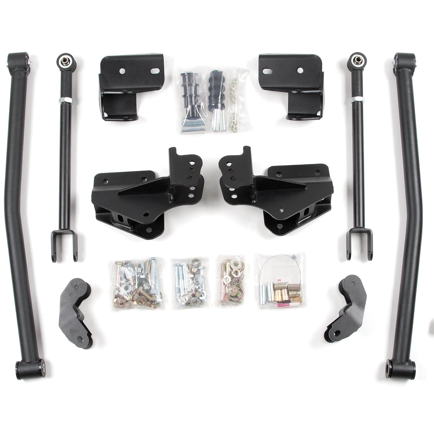 Long Arm Conversion Upgrade - Fits 4-6 Inch Lift for 2007-2018 Jeep Wrangler JK