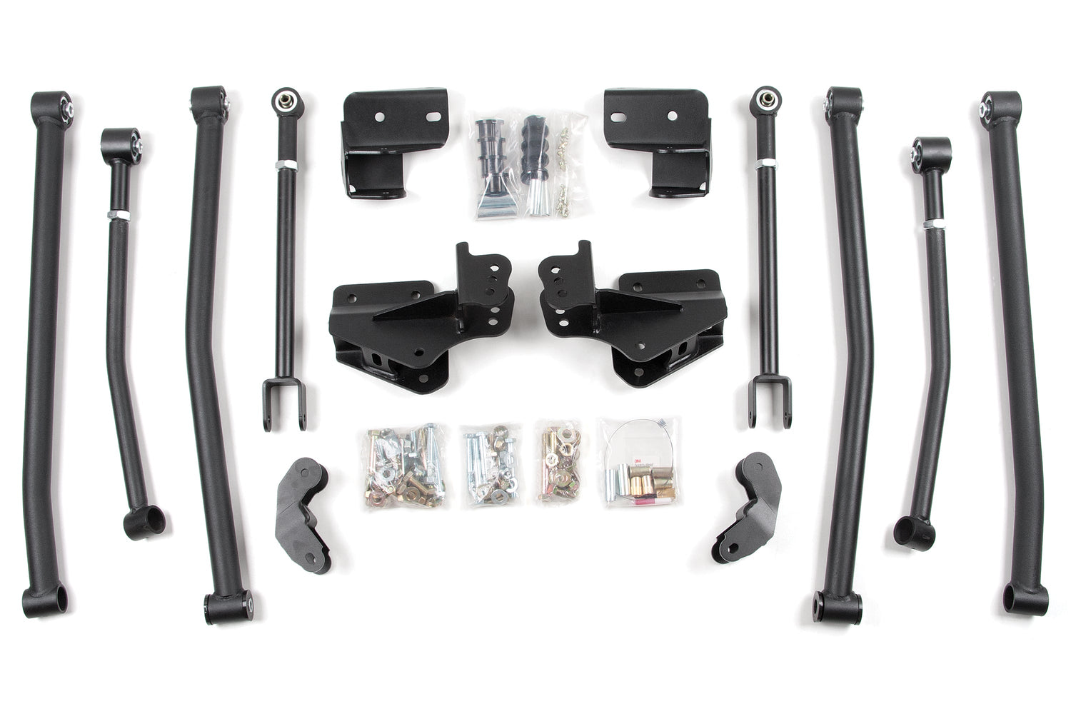 Long Arm Conversion Upgrade - Fits 4-6 Inch Lift for 2007-2018 Jeep Wrangler JK