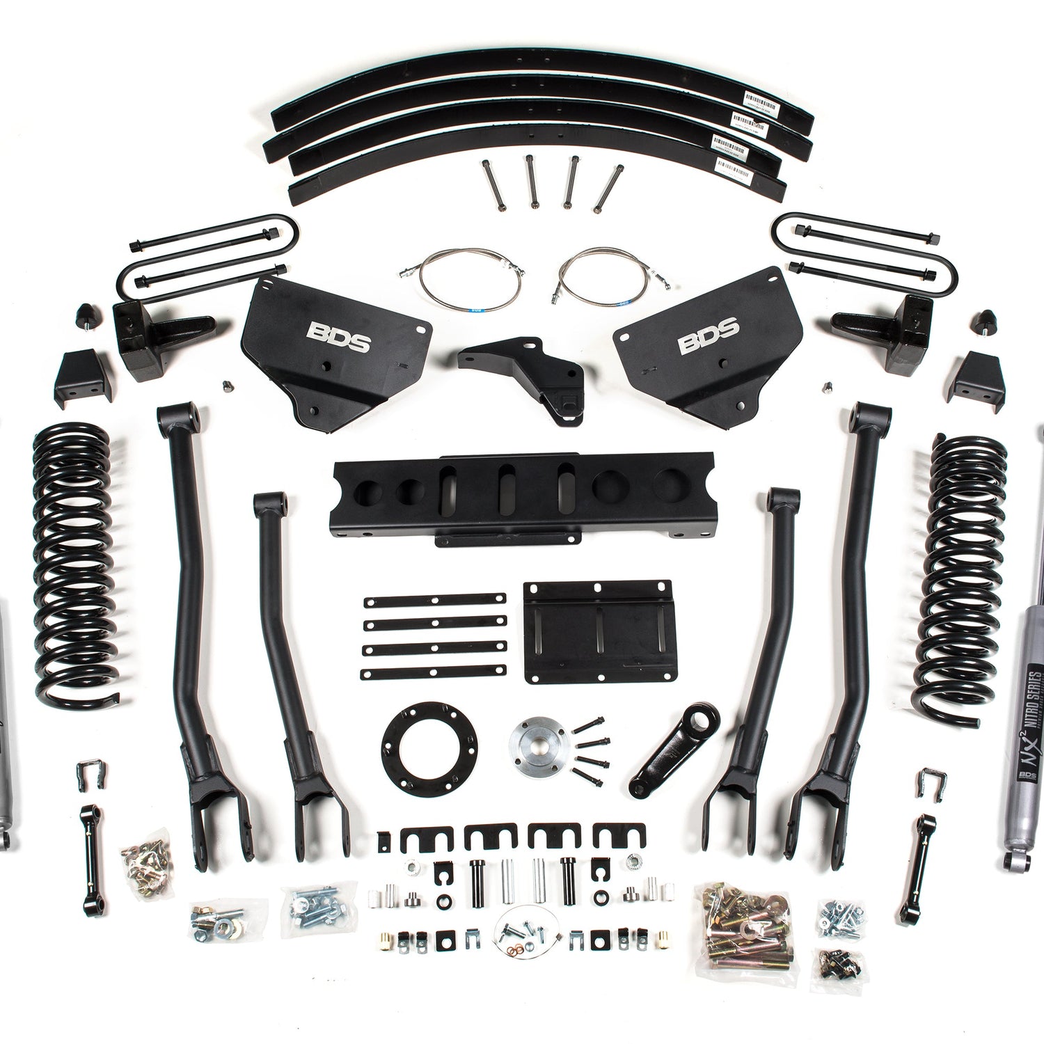 8-Inch lift Kit w/ 4-Link for 2013-2018 Dodge Ram 3500 4WD Diesel