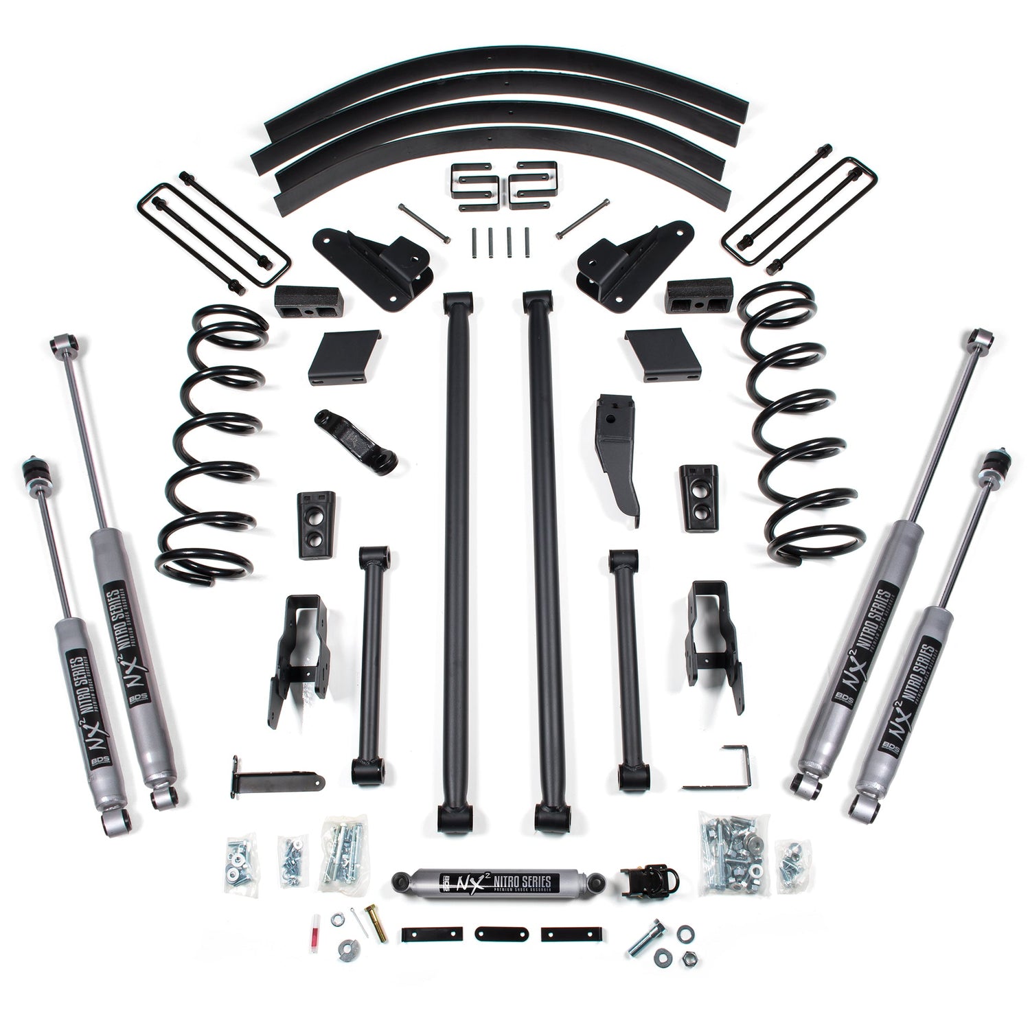 4.5-Inch Lift Kit - Long Arm Conversion for 1994-1999 Dodge Ram 2500/3500 4WD